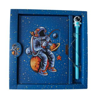 notes z motywem astronauty