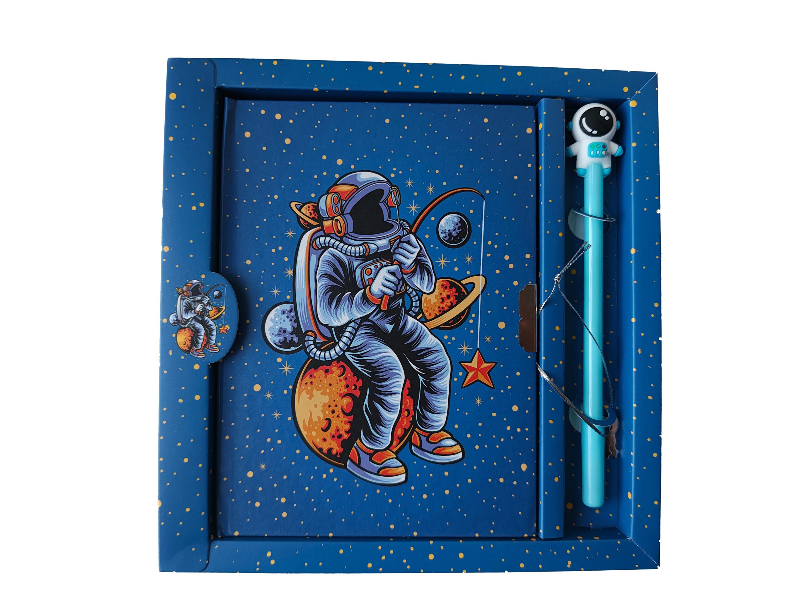 notes z motywem astronauty