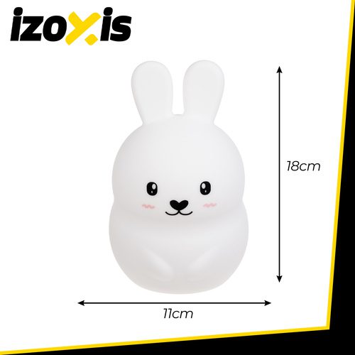 Lampka nocna RGB z pilotem - KRÓLIK - obrazek 4