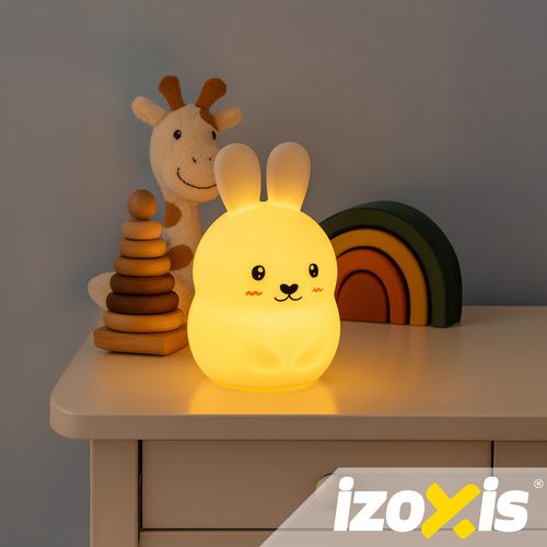 Lampka nocna RGB z pilotem - KRÓLIK - obrazek 7