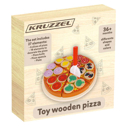 Drewniana pizza na rzepy - obrazek 2