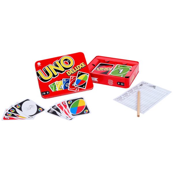 UNO DELUXE gra karciana w puszce - obrazek 2